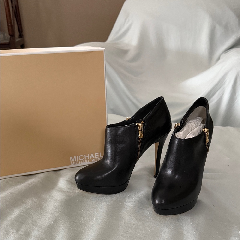 Michael Kors Black High Heel Booties